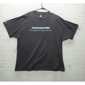 Hanes Men's Black Photographer Epson Graphic T-Shirt XL The Ultimate